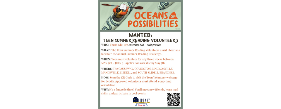 Teen Summer Reading Volunteers