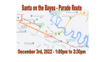 Santa on the Bayou Parade Route